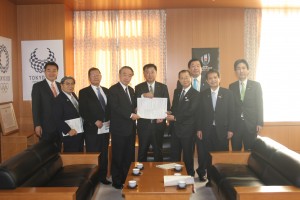 松野大臣申入れ